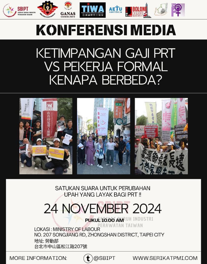 Salam perjuangan untuk kawan kawan PMI di Taiwan.
