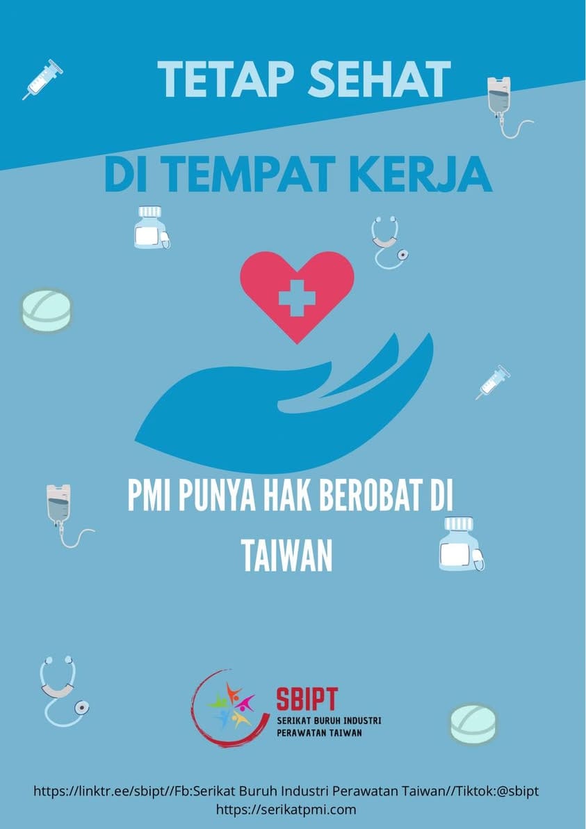 Pekerja Migran Punya Hak Berobat di Taiwan