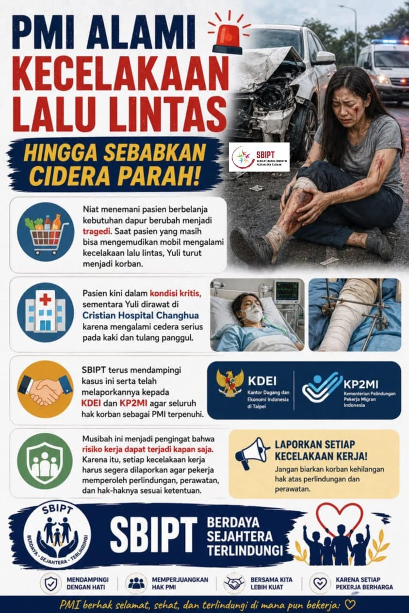 PMI alami kecelakaan lalu lintas hingga sebabkan cidera parah!
