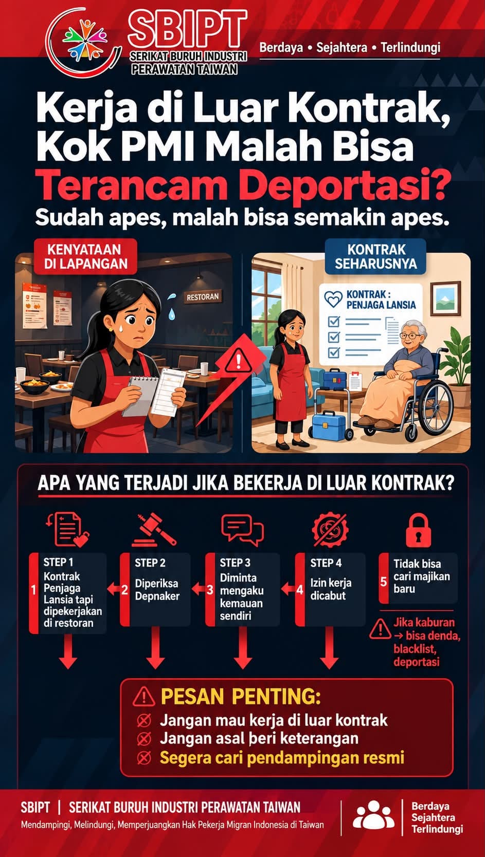 Kerja di Luar Kontrak, Kok PMI Malah Bisa Terancam Deportasi?