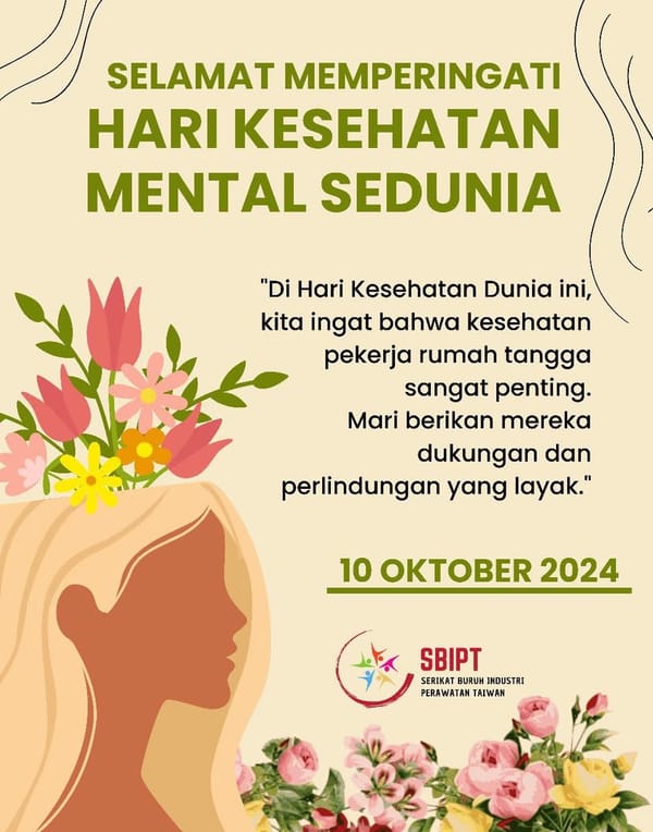 Selamat Merayakan Mental Health Sedunia 2024