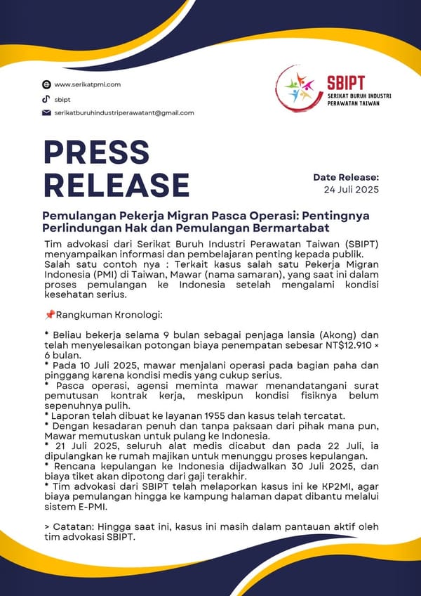 Edukasi Publik: Hak PMI Harus Dijaga
