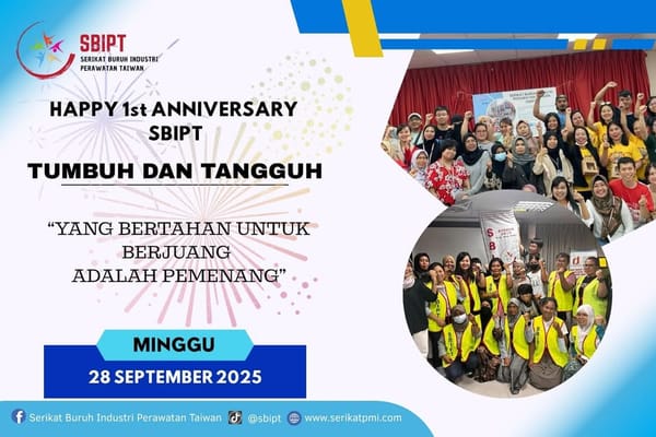 Selamat Hari Jadi ke-1 SBIPT
