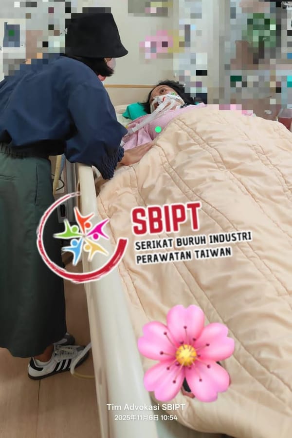 PMI Sakit di Taiwan,Siapa yang Menanggung?