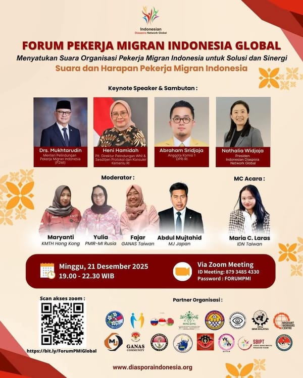 Undangan Menghadiri Forum Pekerja Migran Indonesia Global