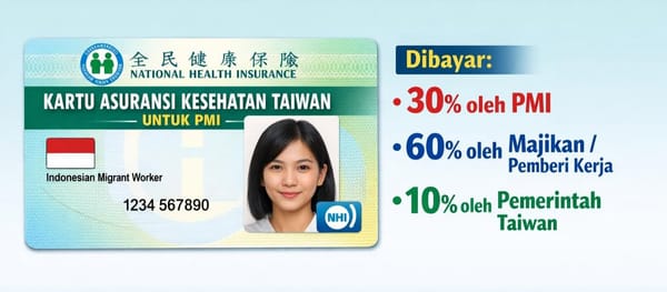 Kak… askes itu bayar sendiri, kalau berobat juga bayar sendiri. Majikan tidak membantu.”