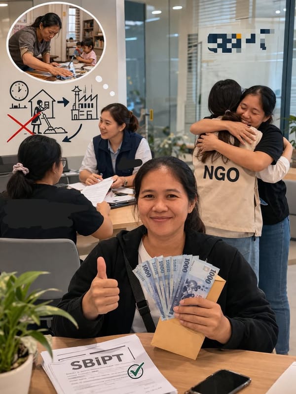 Yeayyy kompensasi sebesar 140.000 NTD akhirnya dimenangkan oleh PMI