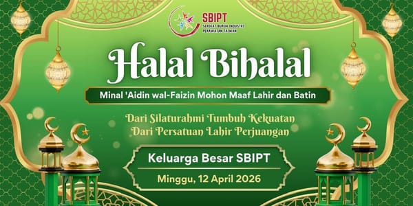 Hari ini menjadi hari penuh makna bagi keluarga besar SBIPT. Bertempat di gedung Taipei…